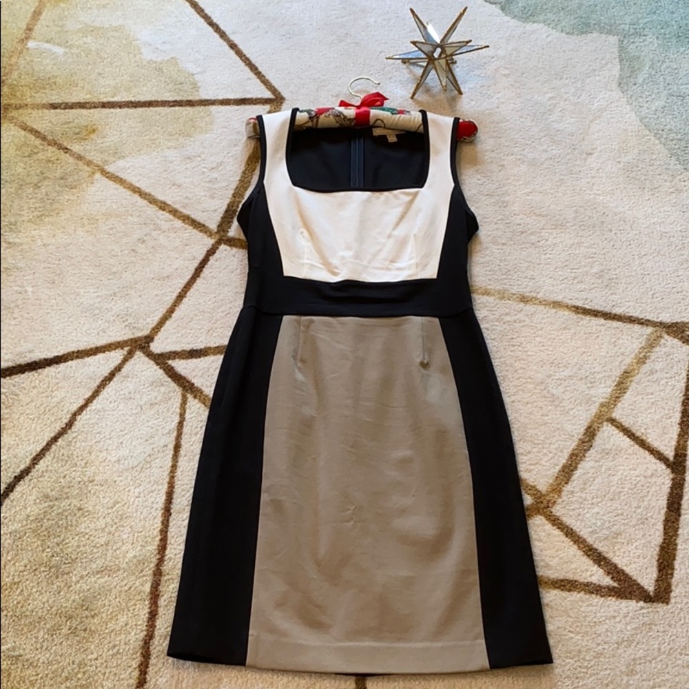 Banana Republic Sloan Color block sheath dress